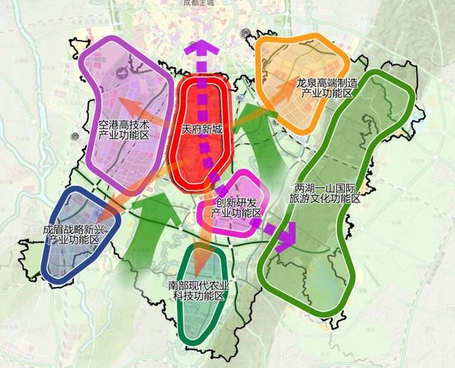 天府新区的主要规划（从第一版到最新的第三版）(8)