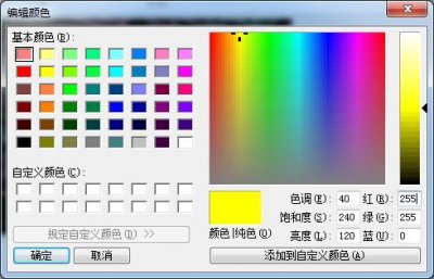 ​颜色的明度和饱和度图（RGB颜色空间色调饱和度）