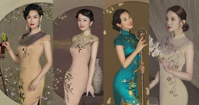 以前旗袍和现代旗袍的区别（上世纪20年代形成的旗袍）(28)