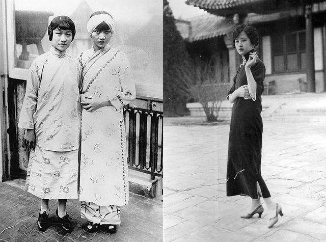 以前旗袍和现代旗袍的区别（上世纪20年代形成的旗袍）(9)