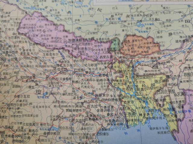 尼泊尔地图上的高清版大图（世界地图变迁史）(3)