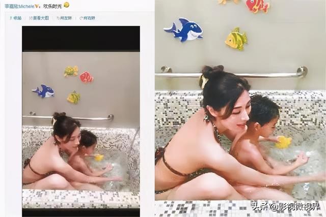 乐基儿素颜近照(乐基儿晒与儿子共浴照引争议)(8)