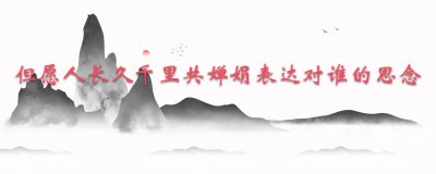 ​但愿人长久千里共婵娟表达对谁的思念