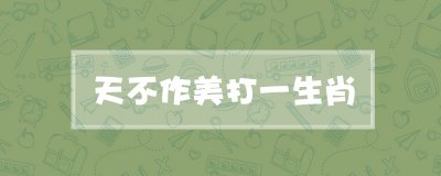 ​天不作美打一生肖