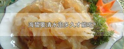 ​海蜇泡多久就不能吃了呀 海蜇泡多久可以吃