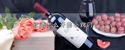 ​红酒怎么开小技巧 开红酒的诀窍