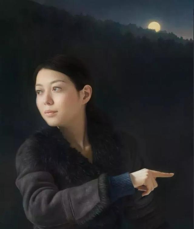 日本艺术家超写实人体油画中的少女,万种风情