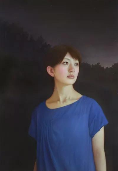 日本艺术家超写实人体油画中的少女,万种风情