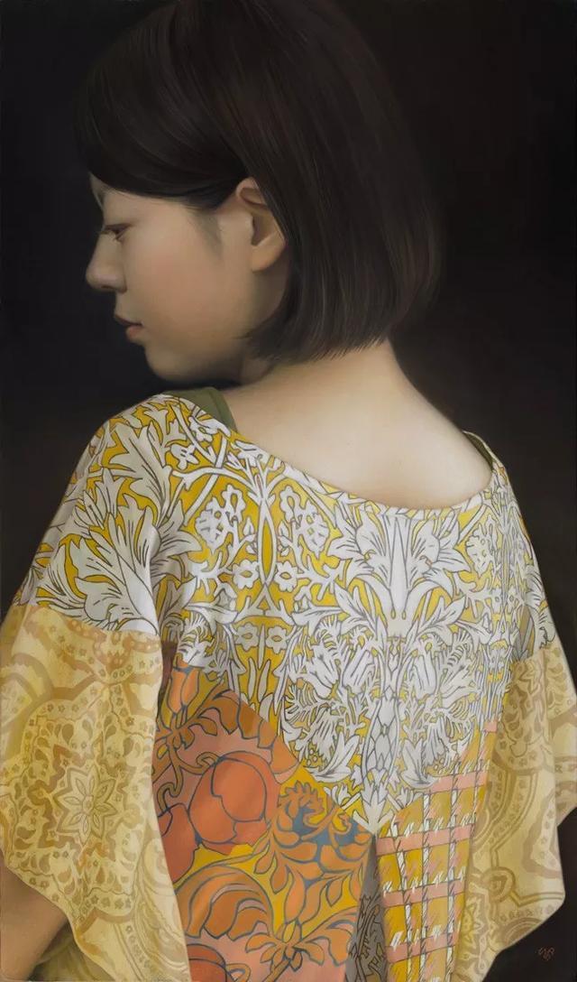 日本艺术家超写实人体油画中的少女,万种风情