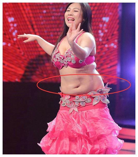 “胖姑娘”田维维肚腩赘肉一叠叠，<p style=