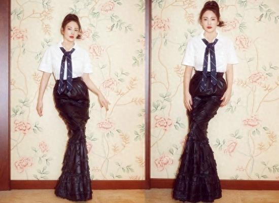 31岁的张雨绮近照曝光，美人鱼造型很吸睛，网友：能走路算我输