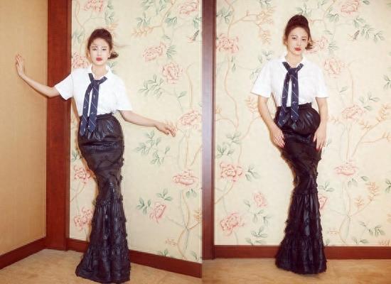 31岁的张雨绮近照曝光，美人鱼造型很吸睛，网友：能走路算我输