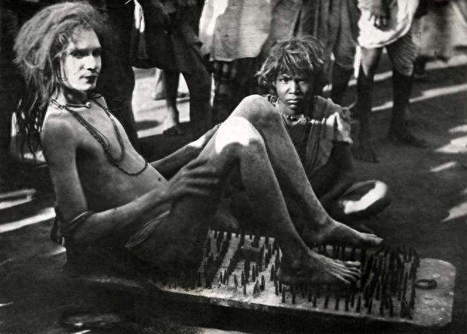 老照片：100年前的印度苦行僧