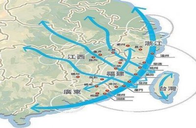 ​海峡西岸城市群，五大核心城市