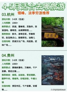 ​五一去哪玩？适合去旅游的8个城市