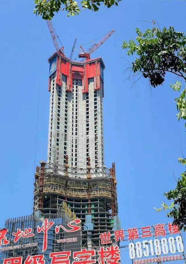 从636米到500米 “世界第三高楼”武汉绿地中心遭“削顶”