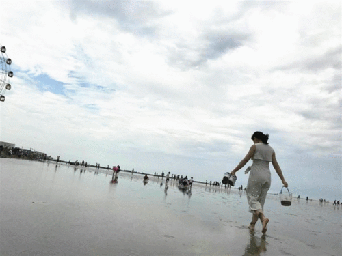 2.海上沙坡，阳光海湾