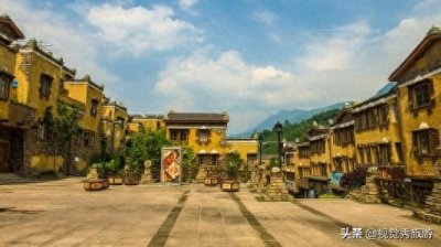 ​高山峡谷、湖光山色、古街林立、风情四溢，四川省汶川水磨古镇