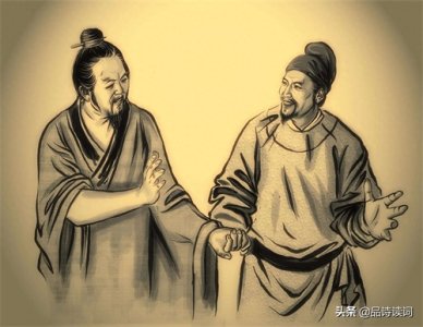 ​李白：我平生不下泪，可是今天我却流泪了，那是由于我们要分别了