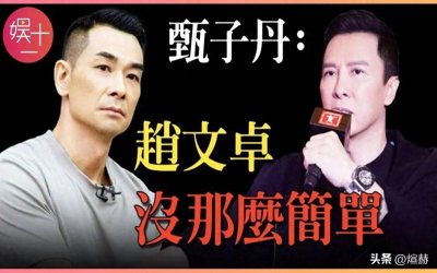 ​赵文卓与甄子丹恩怨背后的光影纠葛